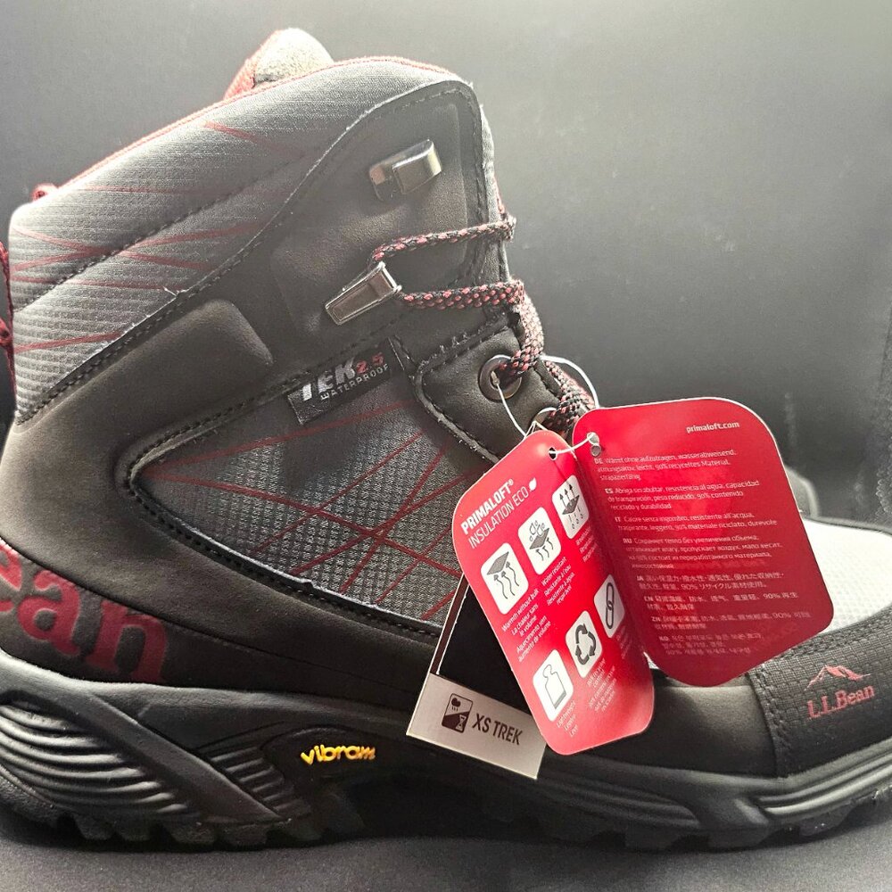 LL BEAN Snow Challenger Hiking Boots, Men's Size 9.5, Dark Gray, Brand New In Bx - Picture 5 of 14